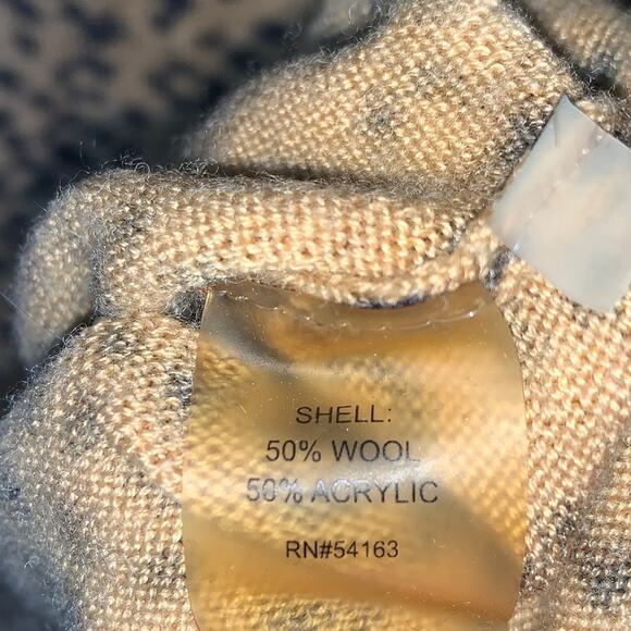 Calvin Klein Animal Print Sweater Wool Blend sz S - Picture 5 of 8